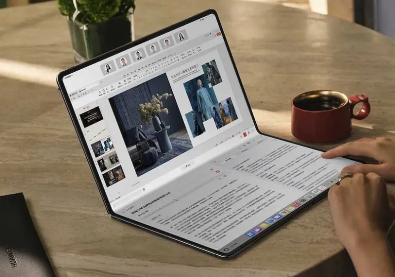 Kecanggihan Huawei MateBook Fold: Laptop Layar Lipat Pertama dengan HarmonyOS 5